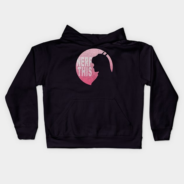 Overwatch D.Va Silhouette Kids Hoodie by ChasingBlue